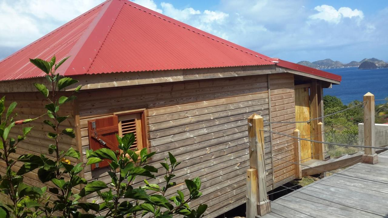 Ti Kaz Anoli Cottage En Bois Avec Vue Sur La Baie Terre-de-Bas Luaran gambar
