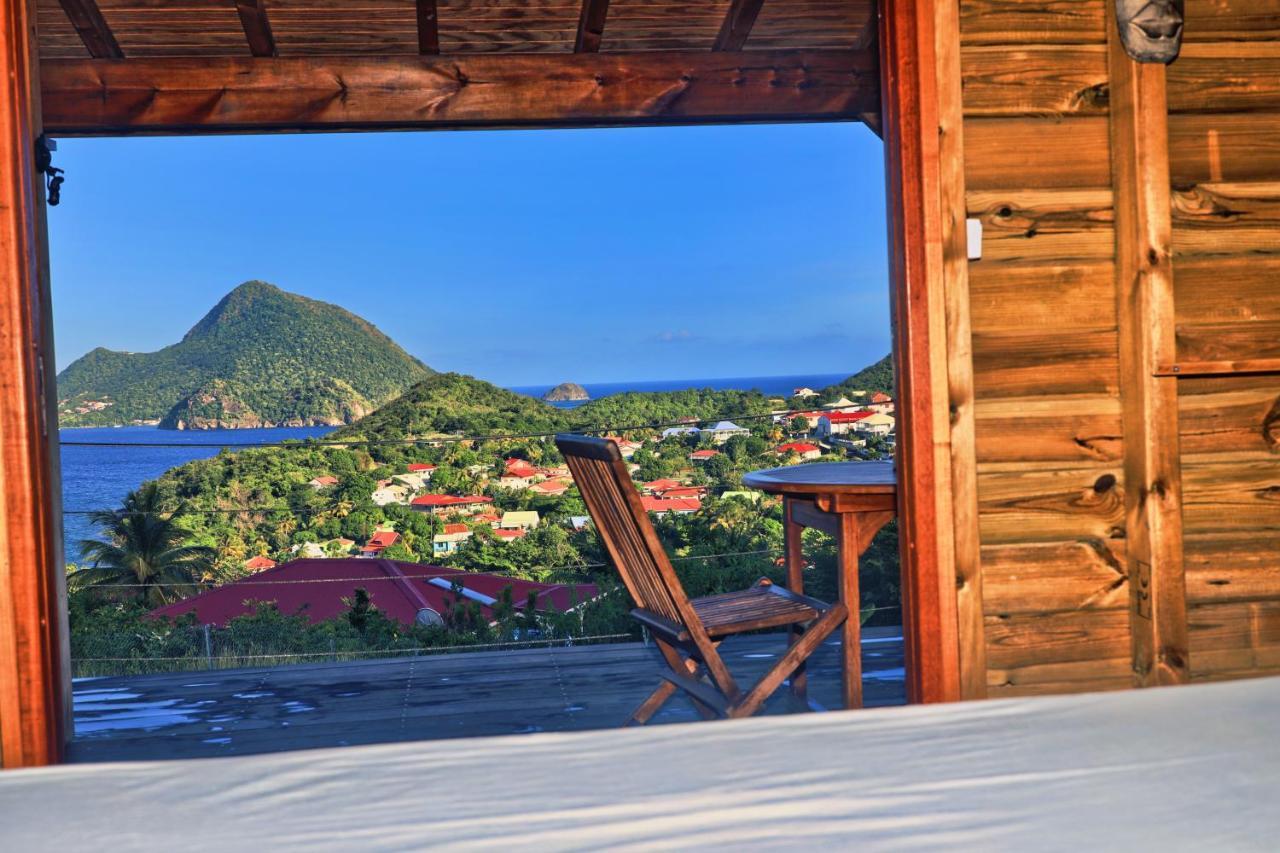 Ti Kaz Anoli Cottage En Bois Avec Vue Sur La Baie Terre-de-Bas Luaran gambar